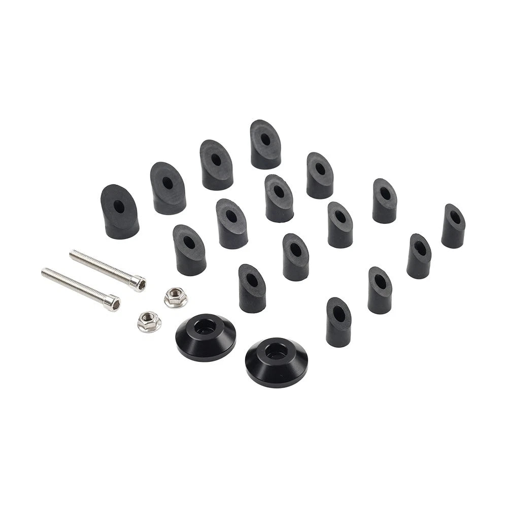 2X Black Motorcycle 7/8'' 1'' Handlebar Grips for