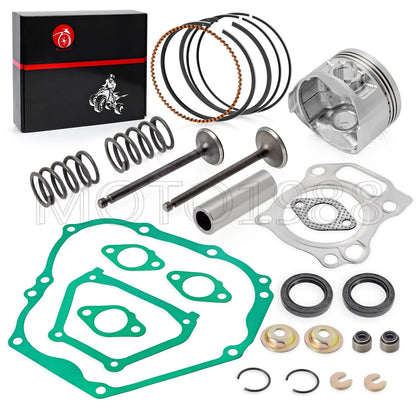 Top End Kit for Yamaha Golf Cart G16 G20 (STD Piston, Intake, Exhaust Valve, Gasket)