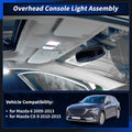 Dome Light Overhead Console Assembly for Mazda 6 (2009–2013), CX-9 (2010–2015) Beige