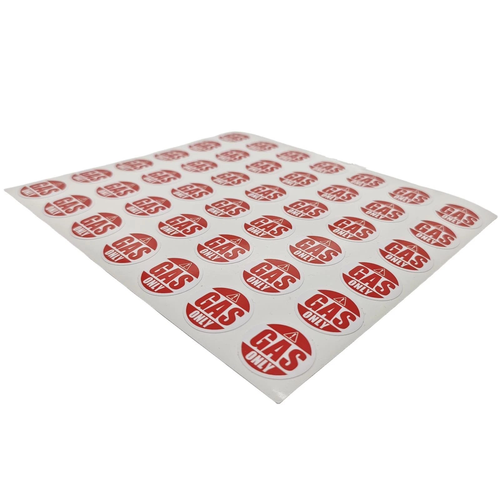 Gas Only Sticker for