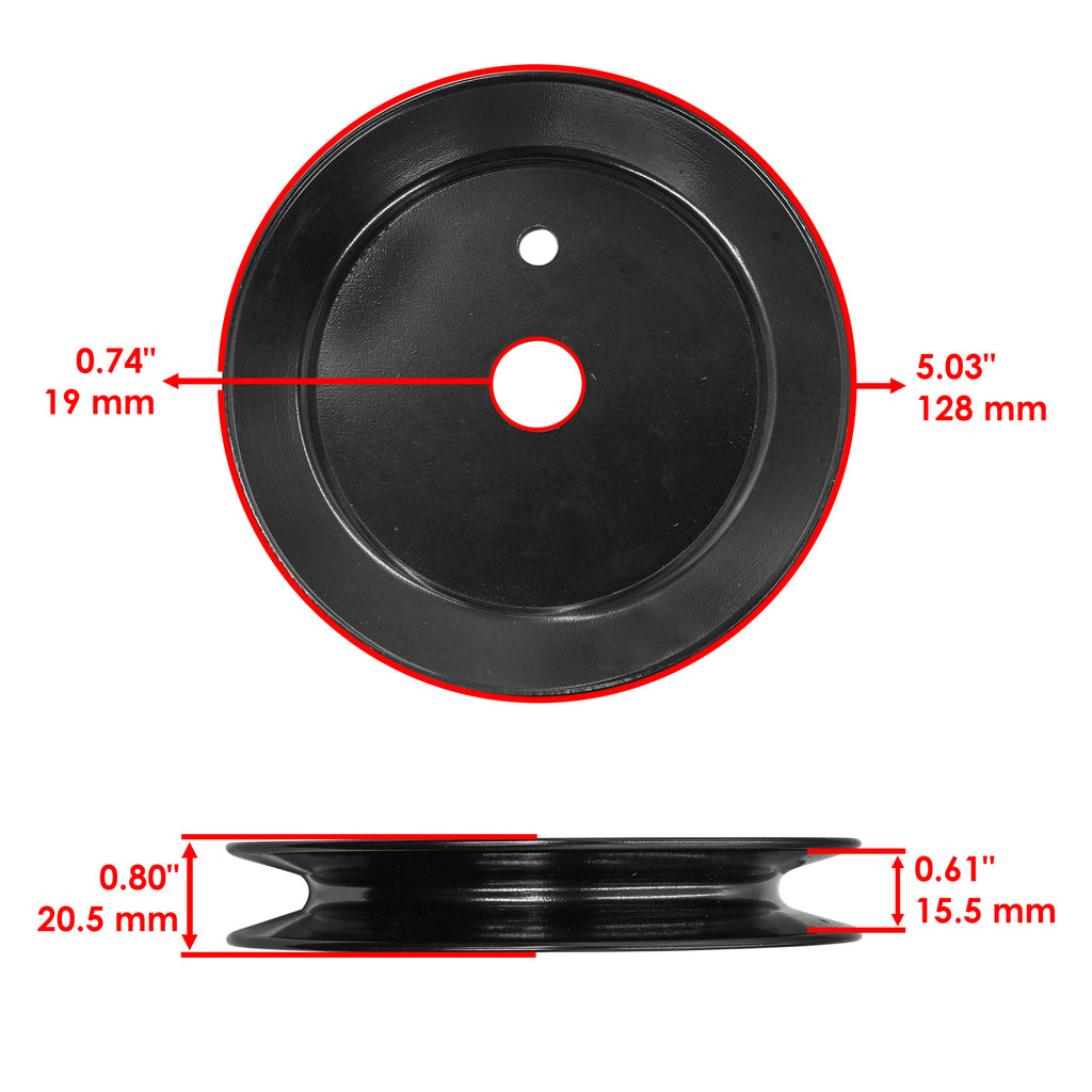 Deck Spindle Pulley Replacement for MTD Cub Cadet 19A40013 (2013–2018)