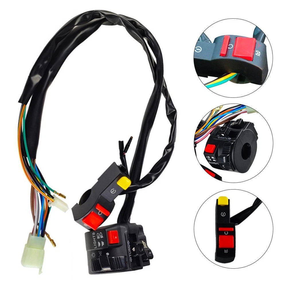 Motorcycle Switch Button for Electric Start Stop (High Compatibility)