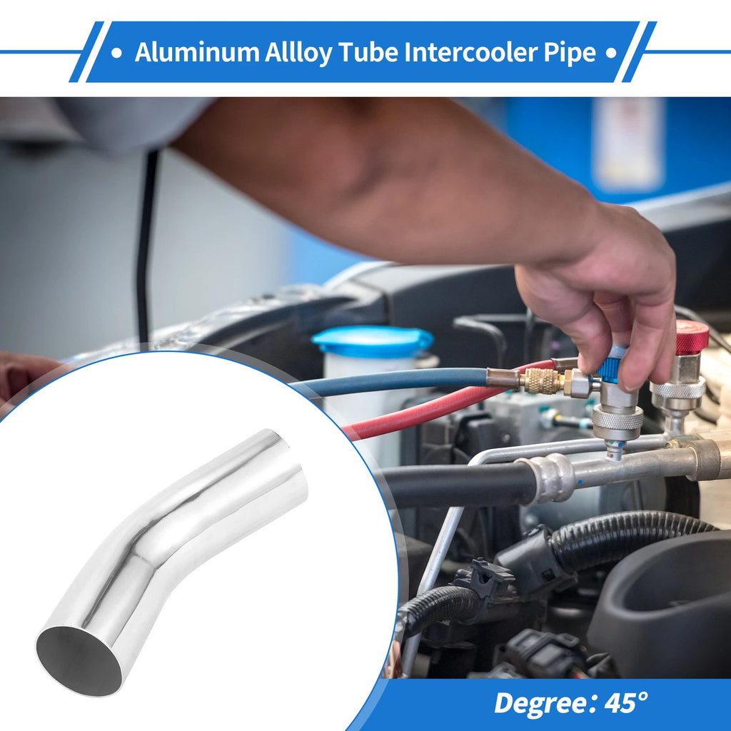 45 Degree Bend Intercooler Pipe 76mm/3"OD 6061 Aluminum Alloy 150mm