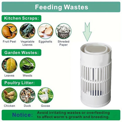 Space Saving Insect Composting Bin for Efficient Garden Waste Management