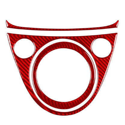 Center Console Gear Shift Panel Cover Trim for Fiat 500 (2012–2015) Red
