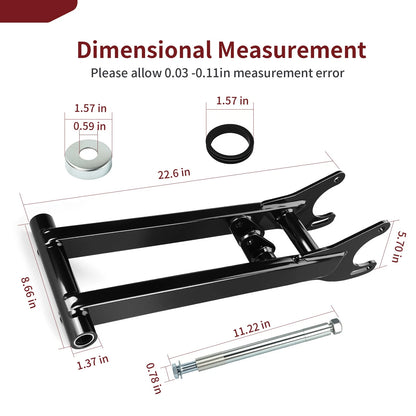 2GU-22110-00-UJ Rear Swing Arm for Yamaha Banshee YFZ 350 (1987–2006) +2" Extended