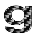 Lowercase Alphabet Letter Decals for Car Badge Emblem (Universal)