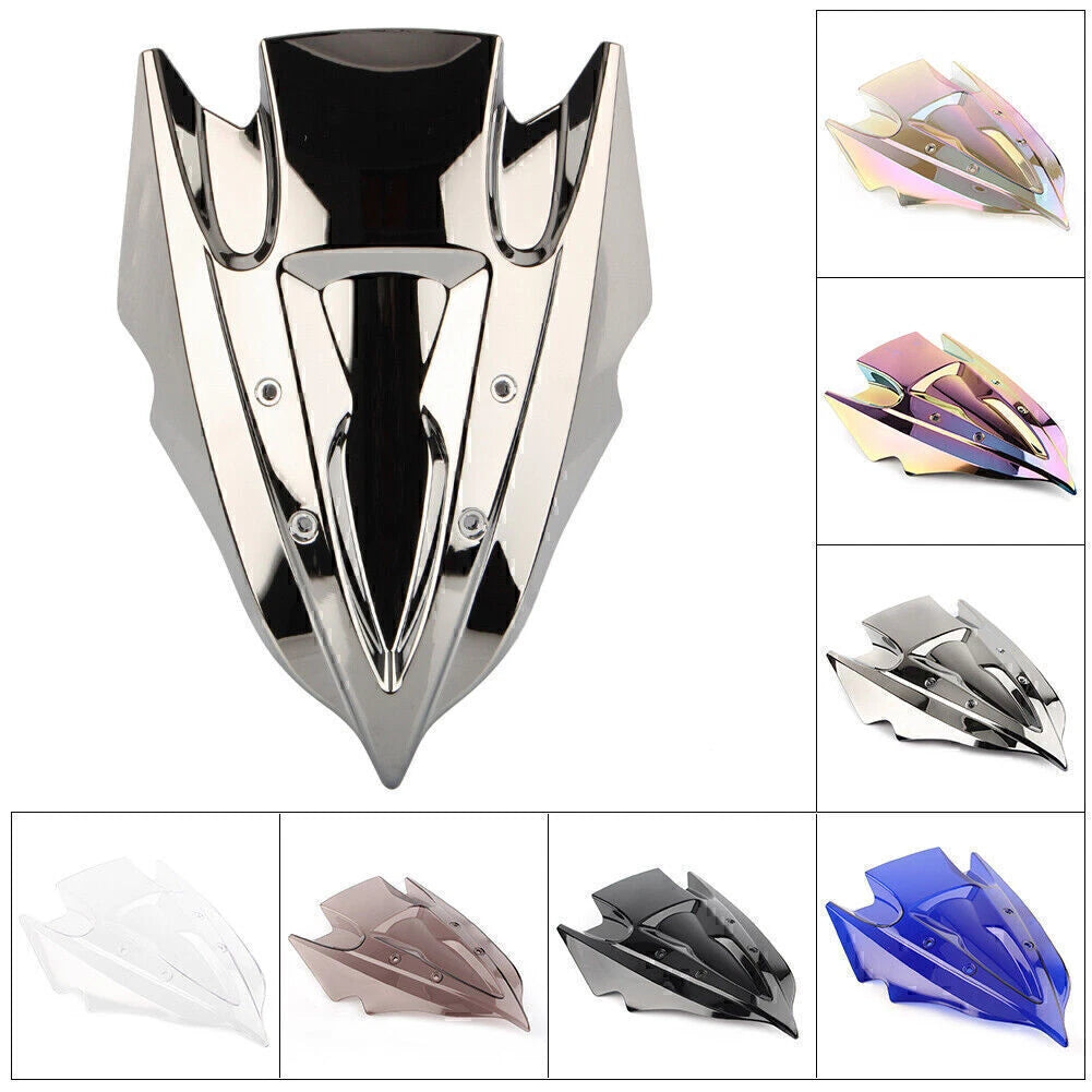 Double Bubble Windshield for Kawasaki Z250 Z300 (2013–2017)