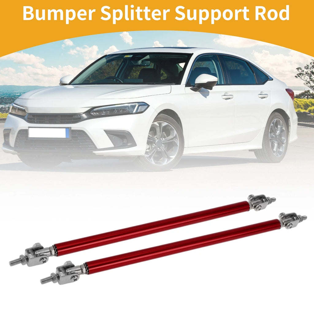 2X Adjustable Front Bumper Lip Splitter Strut Rod Tie for Universal Vehicles