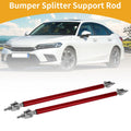 2X Adjustable Front Bumper Lip Splitter Strut Rod Tie for Universal Vehicles