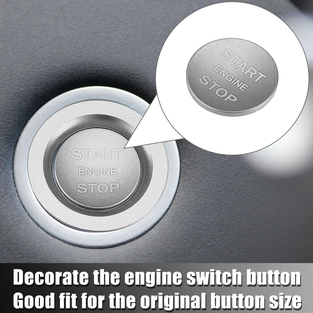 Start Stop Button Cover Kit for Range Rover (2013–2022) Silver Tone