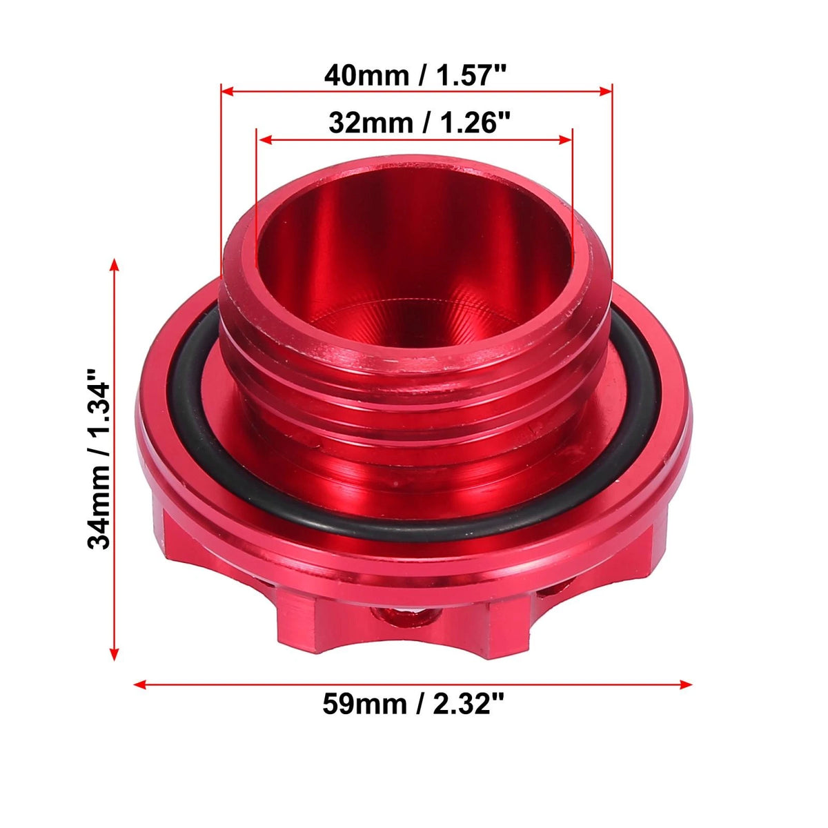 Aluminum Engine Oil Filler Plug Cover for Subaru (2010–2020)