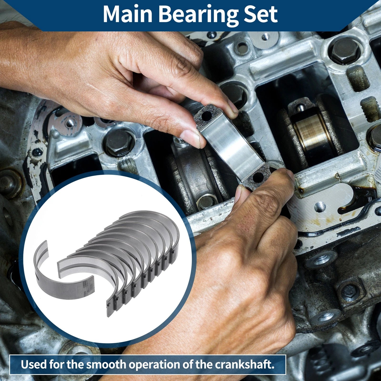 Main Bearing Set Replacement for Mercedes-Benz C180 (2011–2012)