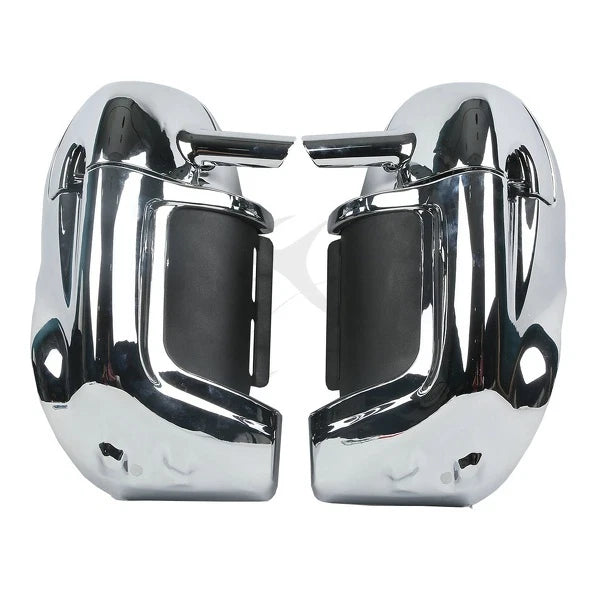 Chrome Lower Vented Leg Fairing Glove Box for Harley Touring FLT (1983–2013)