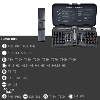 40-in-1 Magnetic Screwdriver Kit for Automotive Repair Tasks