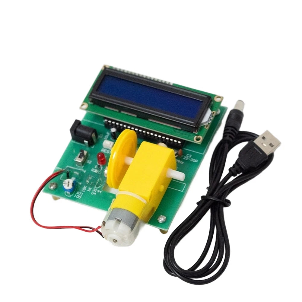 Adjustable Motor Speed Tester with Hall Sensor and LCD Display Module