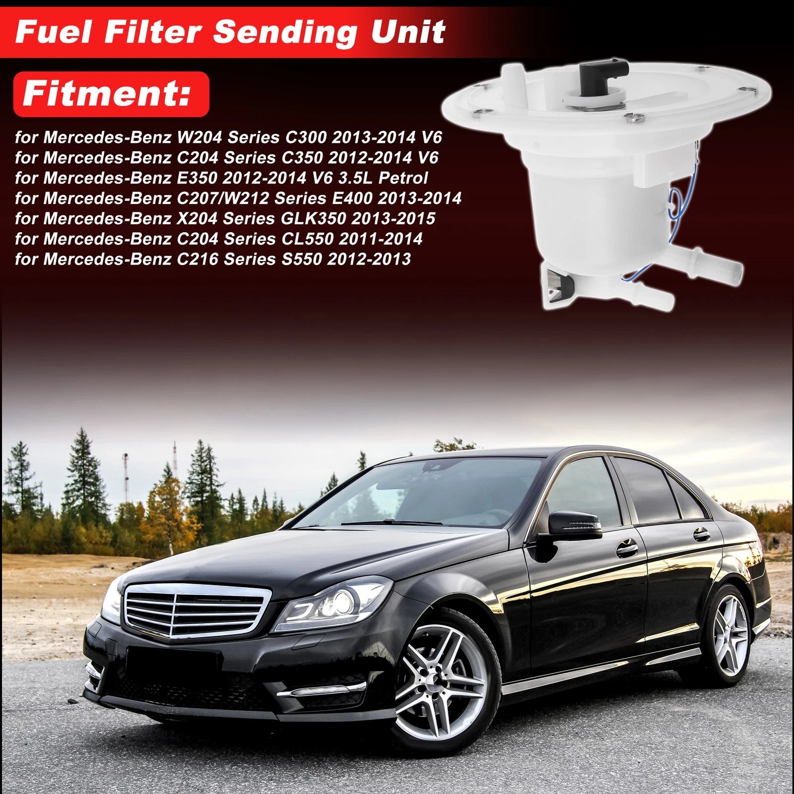 Fuel Filter Replacement for Mercedes-Benz C300 W204 (2013–2014)