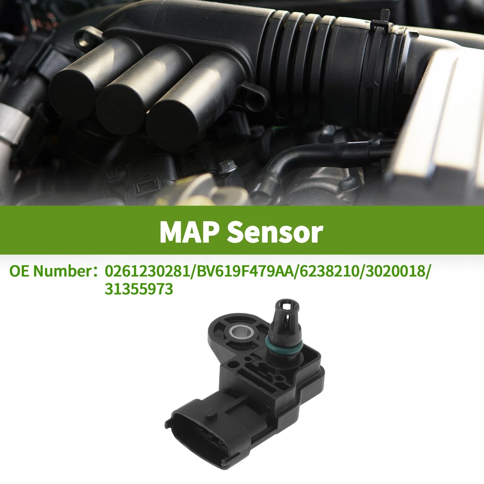 Manifold Absolute Pressure MAP Sensor Replacement for Ford Mondeo (2007–2007)
