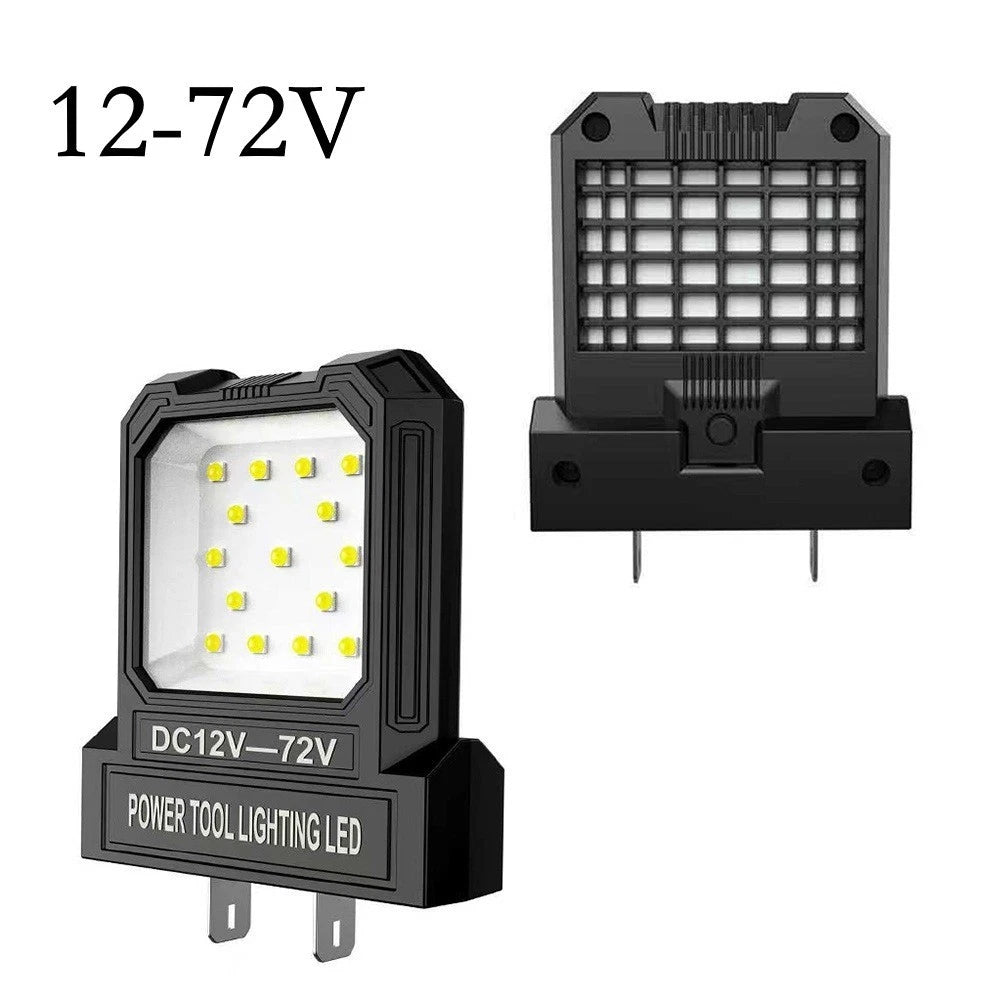 Adjustable 14W LED Work Light for 12V 72V Batteries