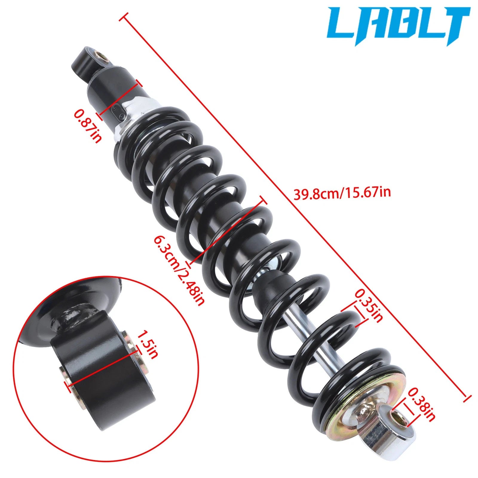 2X Shock Absorber Front Suspension Kit for John Deere Gator TE TH (N/A)