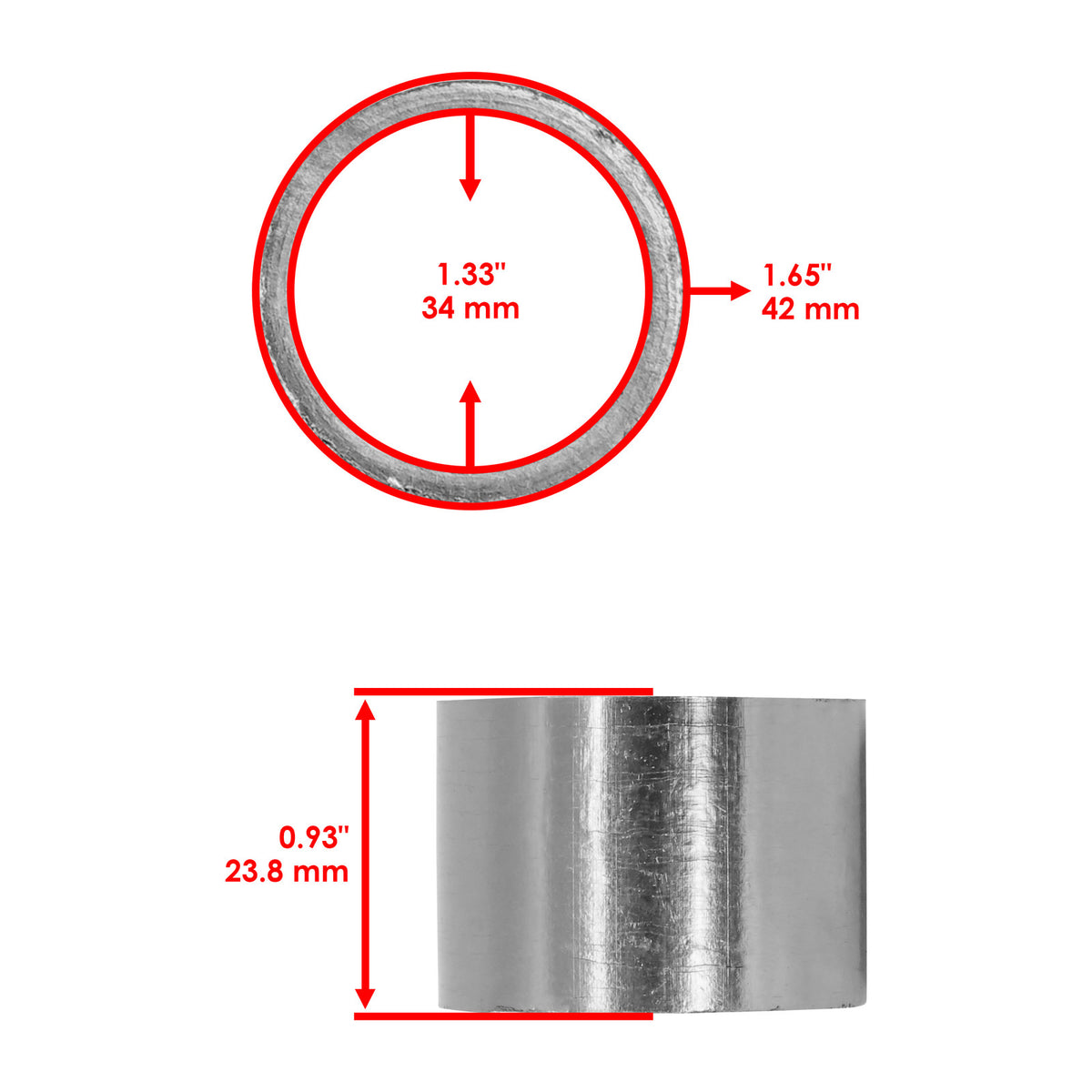 Exhaust Muffler Silencer Pipe Gasket for Yamaha Virago 1000 XV1000 (1984–1985)