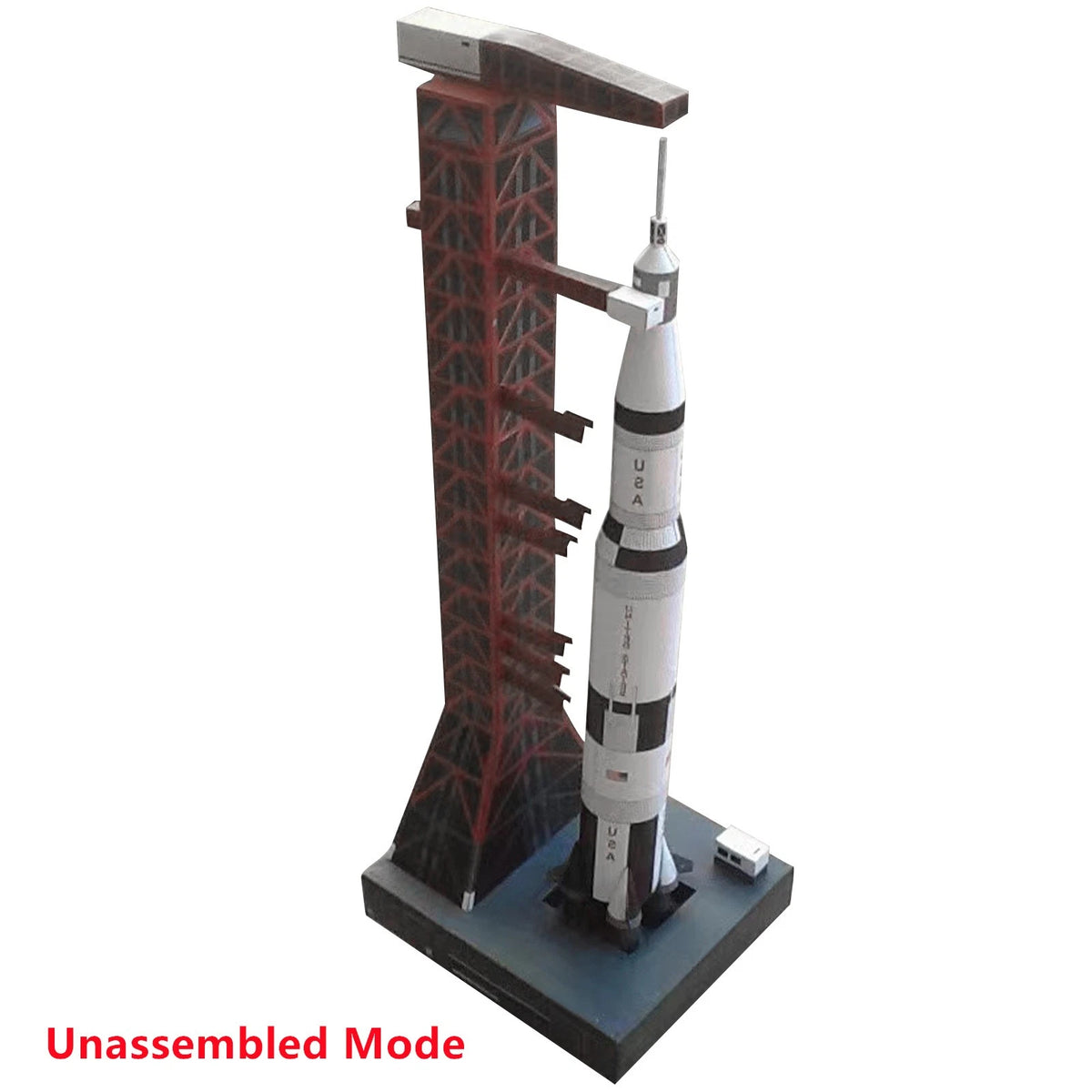 1/300 USS Saturn V Rocket & Launch Pad Model (Unassembled)