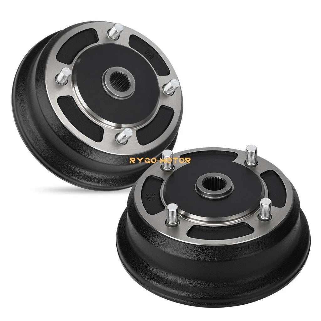 2 Front Brake Drum Hubs for Kawasaki Mule 3000 3010 4000 4010 2510 KAF620 KAF950