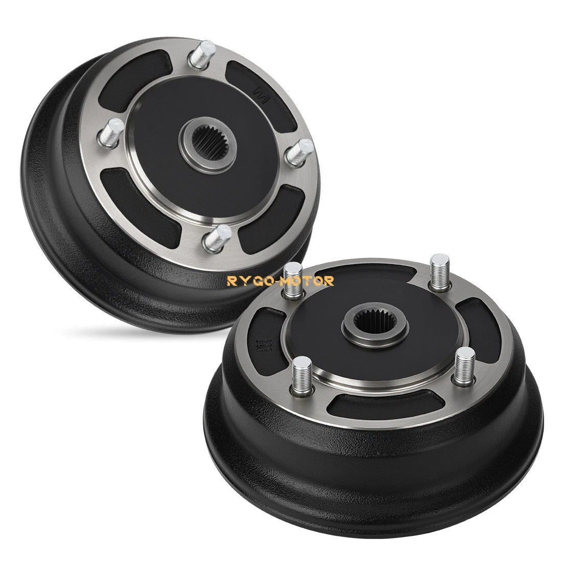 2 Front Brake Drum Hubs for Kawasaki Mule 3000 3010 4000 4010 2510 KAF620 KAF950