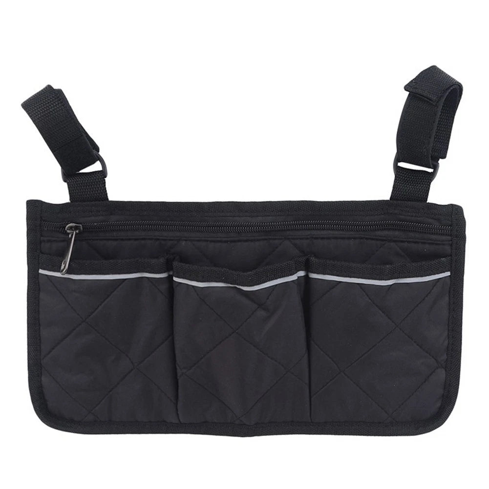 Stylish Chair Side Bag with Reflective Strip and Secure Fastening Straps