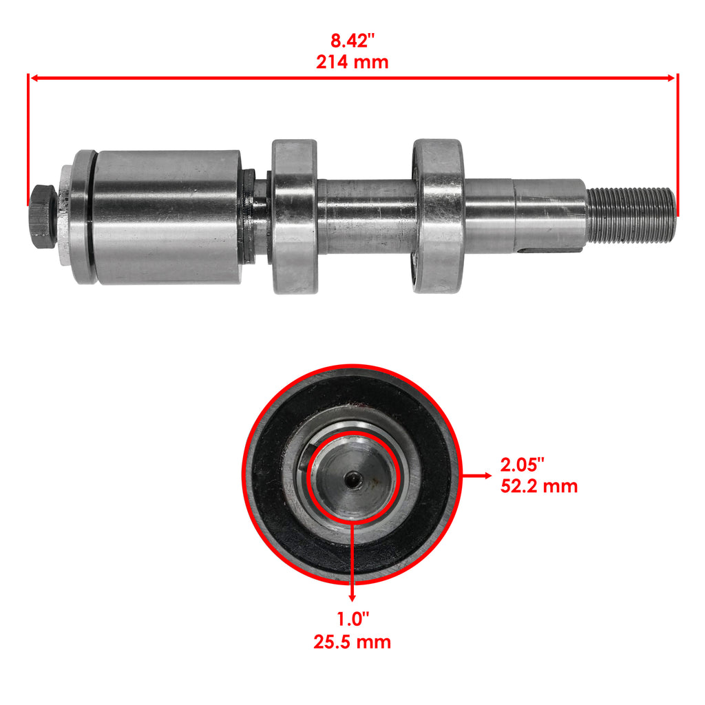 Spindle Shaft With Bearings Replacement for Exmark FMD524 FR524 (52") (2000–2010)