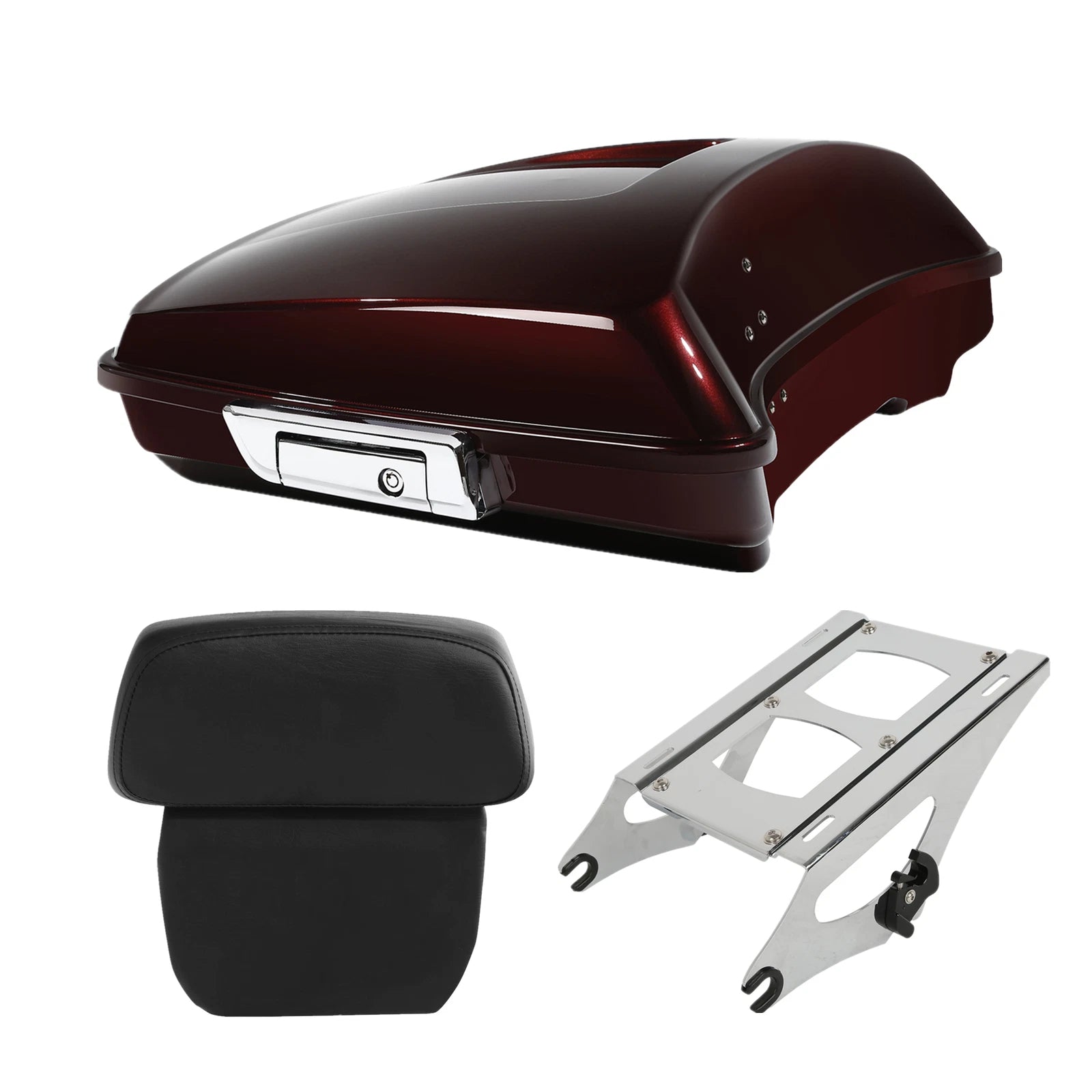 Razor Trunk Backrest Pad Mount Rack for Harley Touring (2014–2023)