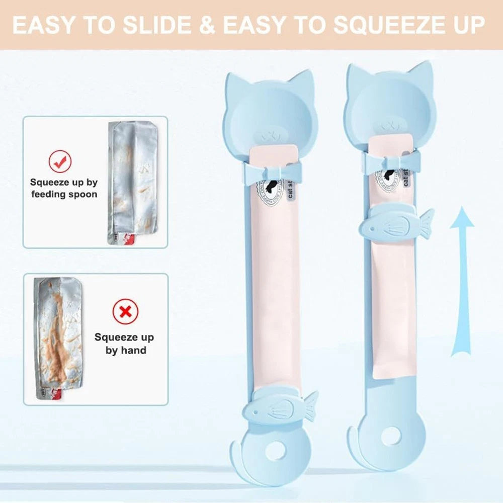 3pcs Cat Treat Spoon Dispenser Kit for Multi-Function Use
