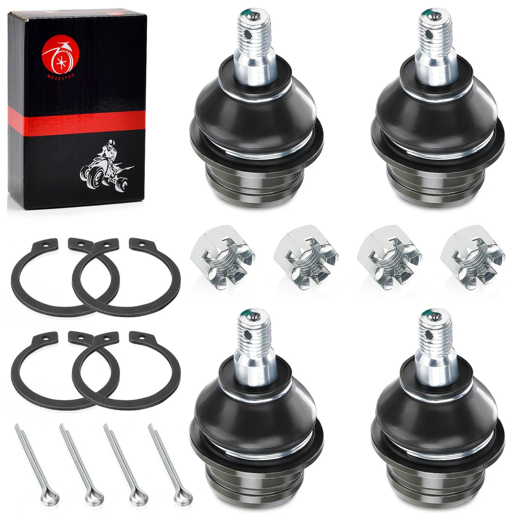 Set of 4 Front Upper Lower A-Arm Ball Joints for Suzuki King Quad 450 500 700 750