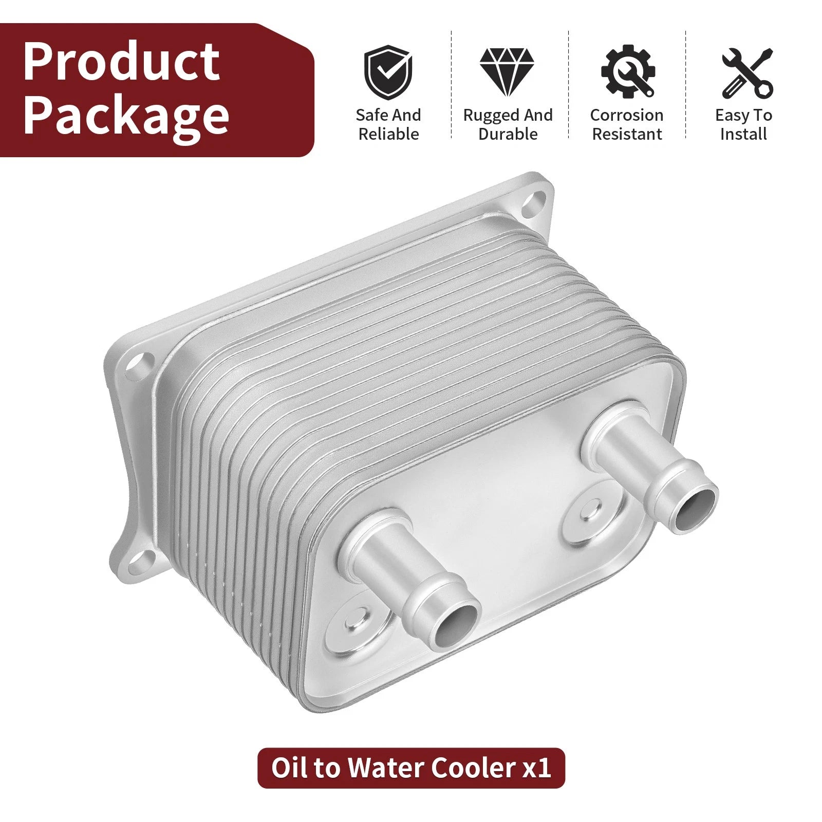 Oil to Water Cooler 1240820 for Polaris RZR Turbo S (2018–2021)