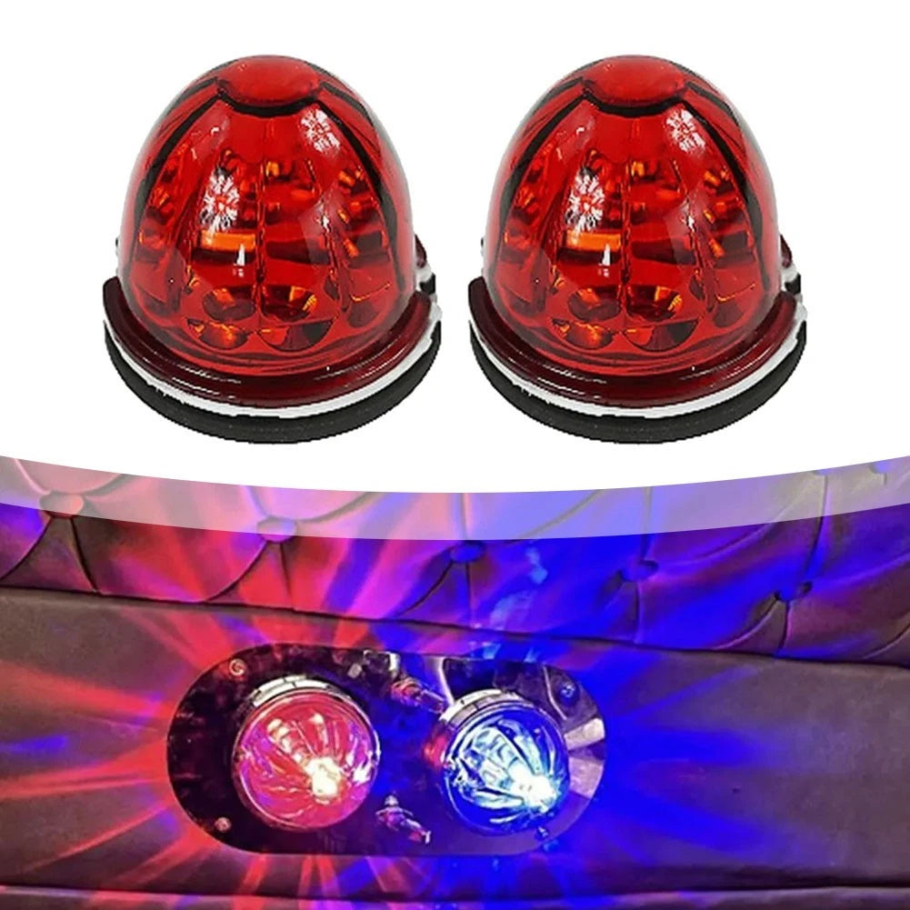 Set of 2 Glass Watermelon Side Marker Lights for