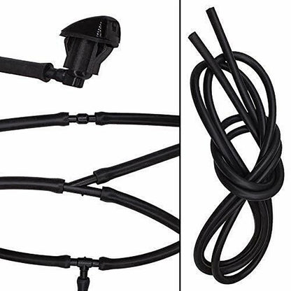 9pcs Windshield Washer Hose Connectors for Car Wiper Fluid (2m/78.7)
