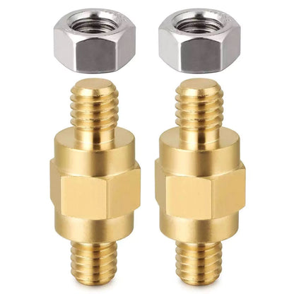 2X Side Post Mount Battery Terminal Adapter Studs for Universal Applications