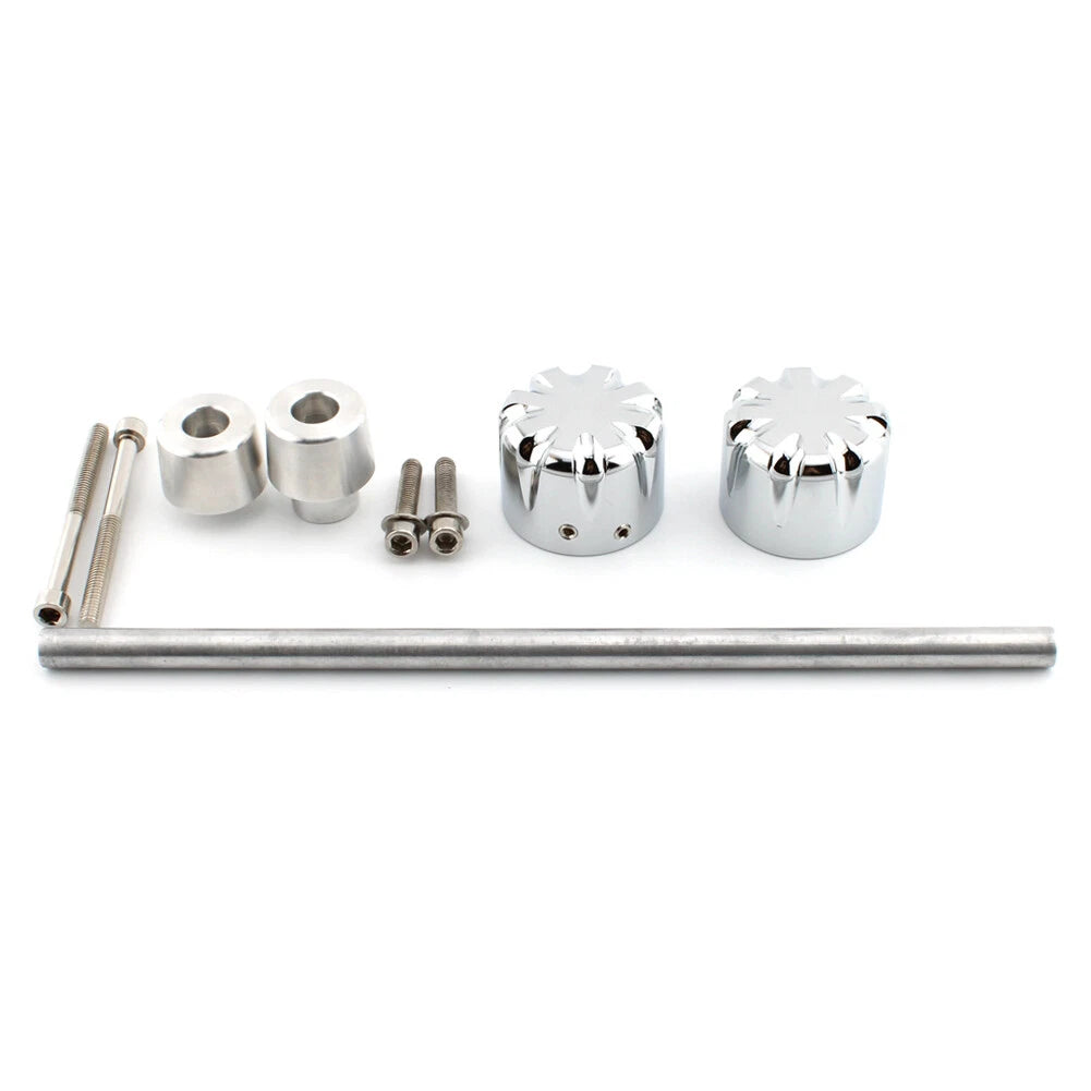 Front Axle Nut Covers Caps Installation Kit for Harley