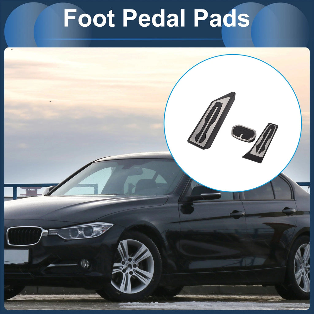 Foot Accelerator Pedal Covers Replacement 3 Piece for BMW X1 F48 (2016–2022)