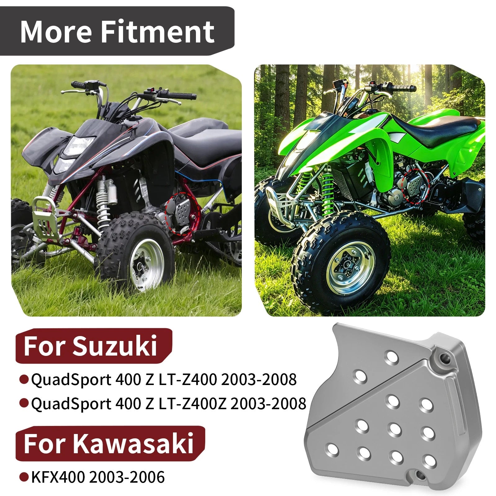 Front Sprocket Cover for Suzuki LTZ400 Quad Sport (2003–2008) 11360-07G00