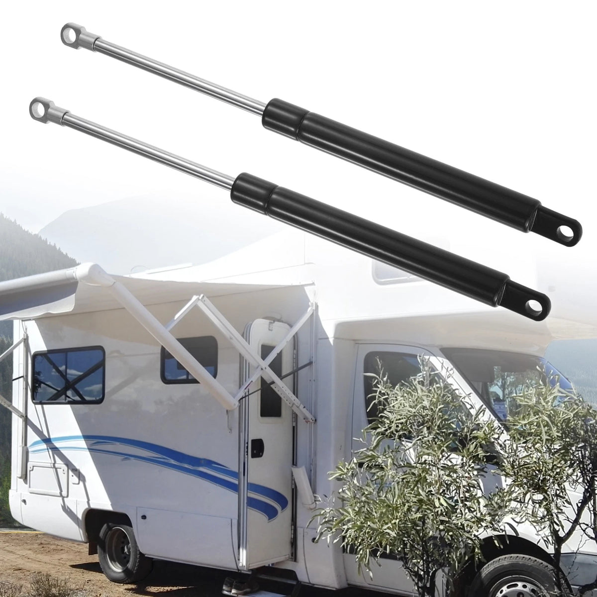 2Pcs 12 Inch Lift Supports Struts Shocks Gas Spring Universal