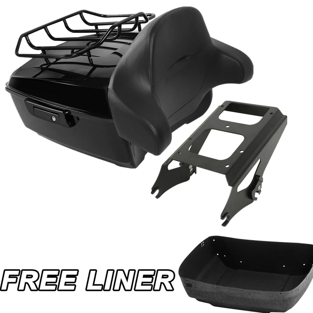 Trunk Mount Rack Backrest for Harley Touring Street Glide (2009–2013)