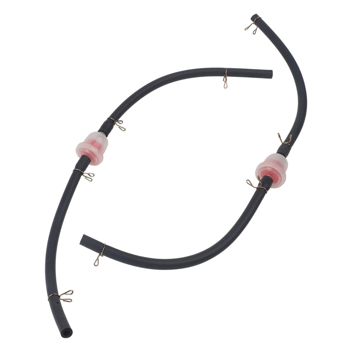 2X Fuel Filter for Scooter (Clear Plastic Rubber)