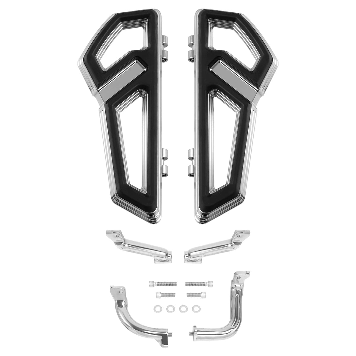 Chrome Driver Floorboards Footboard Mount Bracket for Harley Touring (2014–2024)