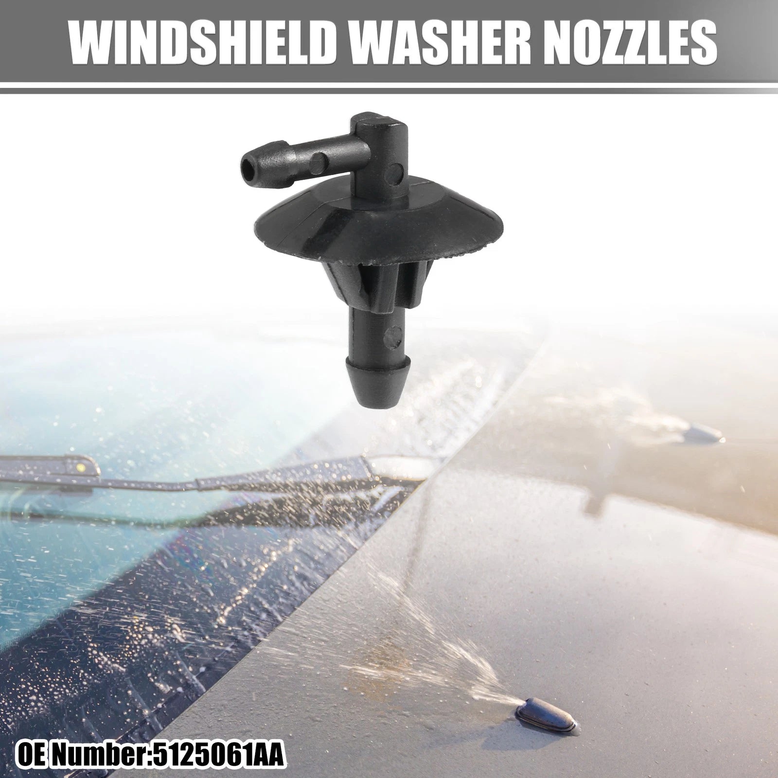 Windshield Washer Nozzle Spray Jet for Dodge Sprinter 2500 (2013–2023)