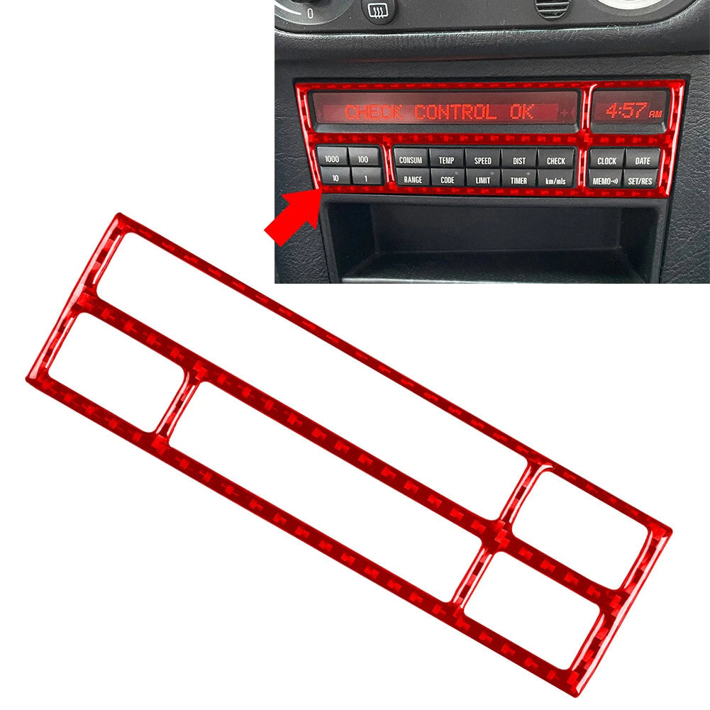 Red CD Button Panel Cover Trim for BMW 3 Series E36 (1991–1999)