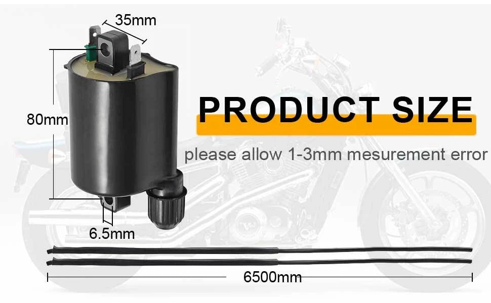2X Ignition Coils with Caps for Honda Shadow Aero 1100 VT1100C3 (1998–2002)