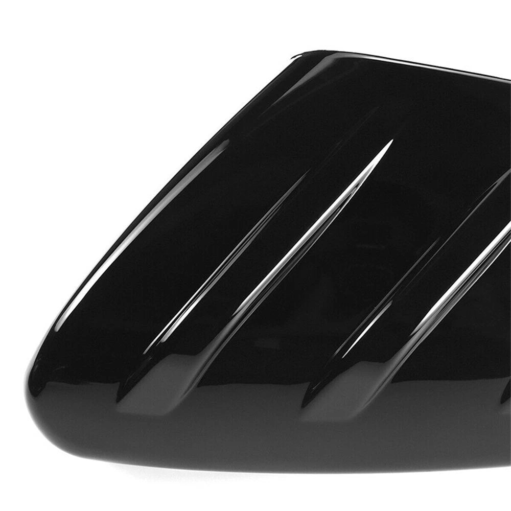 2x Glossy Black Add On Side Mirror Cover Cap For Honda Civic Hatchback 2016-2020