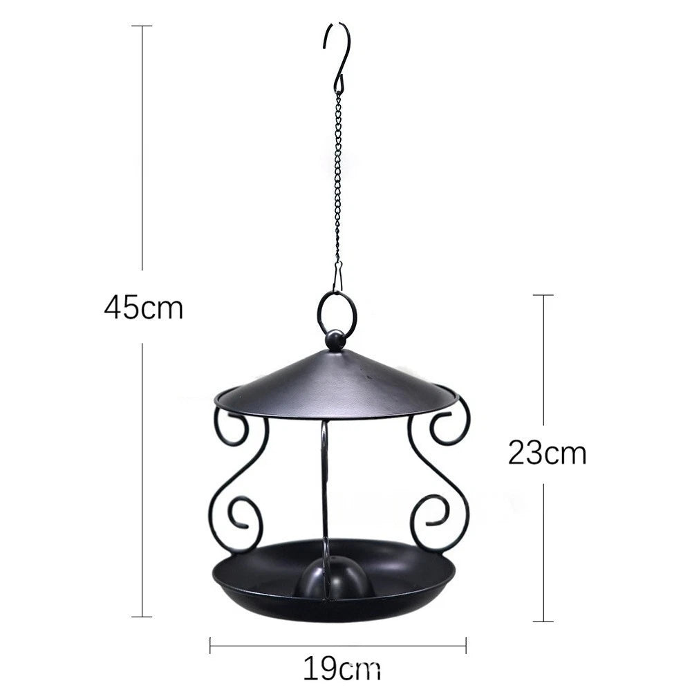 Hummingbird Feeder with Small Bird Slot - Iron Material