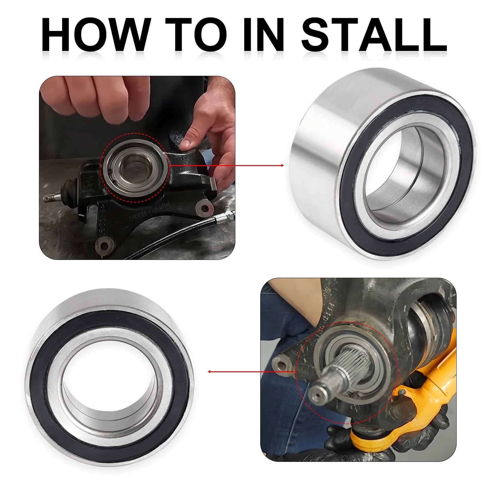 Front or Rear Wheel Bearing 2402-412 for Arctic Cat Wildcat XX (2018–2023)